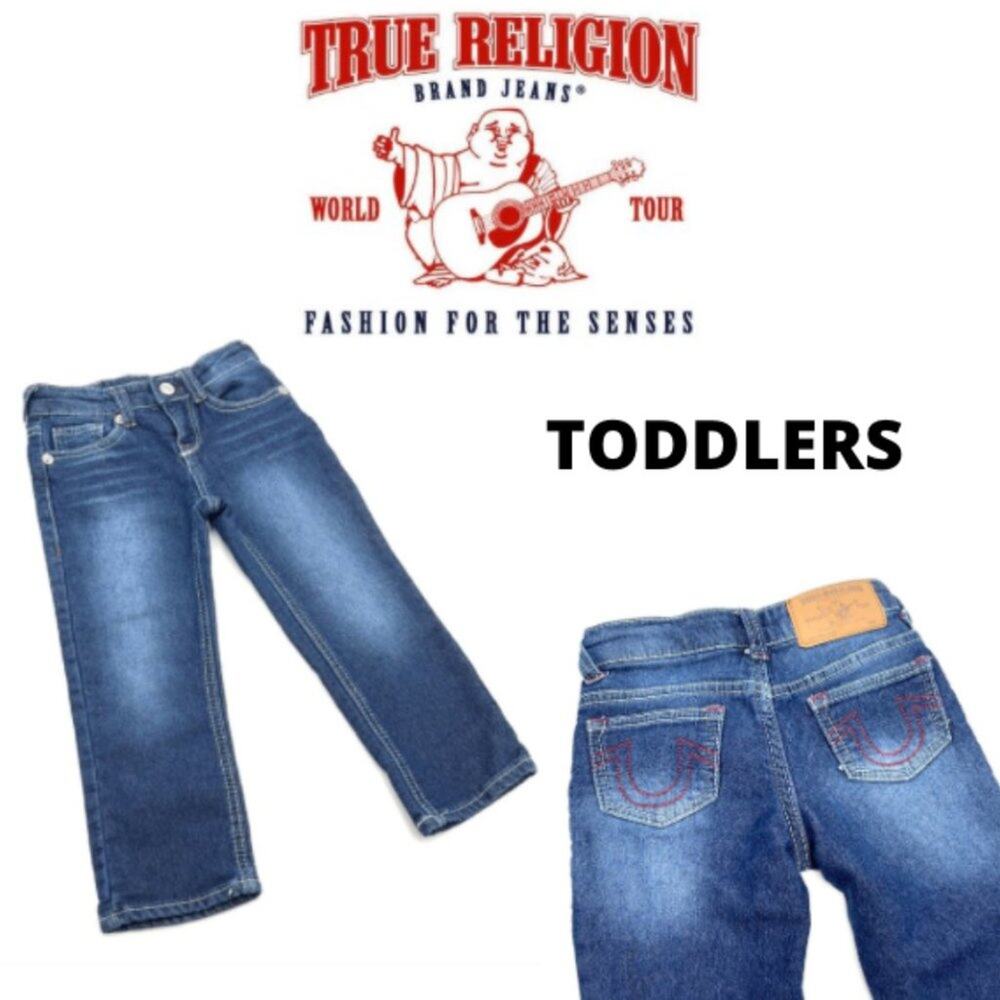TRUE RELIGION Little girl's denim jeans size 4 EUC
